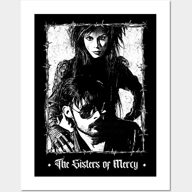 The Sisters Of Mercy /  Gothic Fan Art Design Wall Art by DankFutura